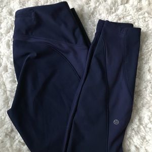 Fleece lined Lululemon leggings with size tags